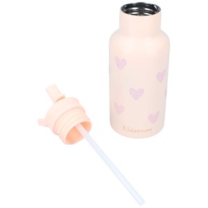 Gourde cœurs rose (350 ml)