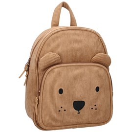 Sac à dos enfant beary excited ourson côtelé beige (31 cm)