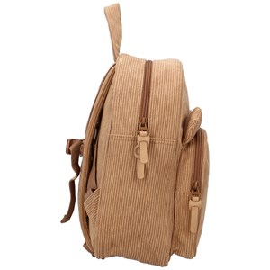 Sac à dos enfant beary excited ourson côtelé beige (31 cm)