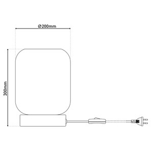 Lampe de table en verre - alessio