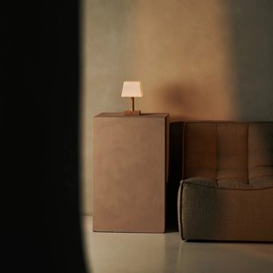 Lampe de table en bois marron clair - tommy