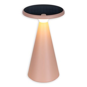 Lampe de table de batterie solaire légère palu - rose