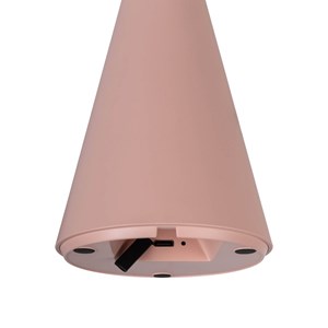 Lampe de table de batterie solaire légère palu - rose