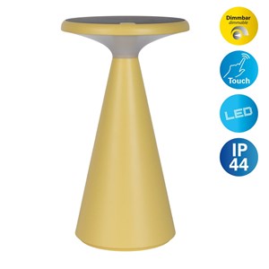 Lampe de table de batterie solaire légère palu