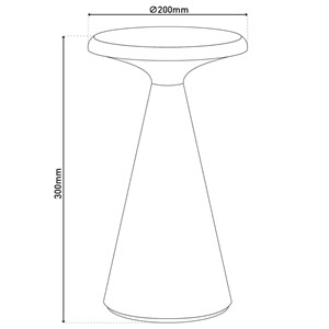 Lampe de table de batterie solaire légère palu