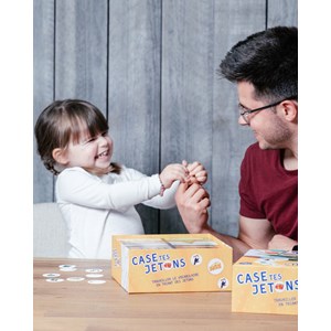 Jeu éducatif, jeu de tri, vocabulaire : case tes jetons niveau 1