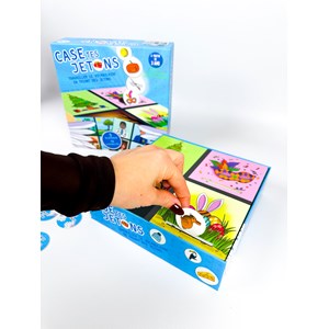 Jeu éducatif, jeu de tri, vocabulaire : case tes jetons niveau 2