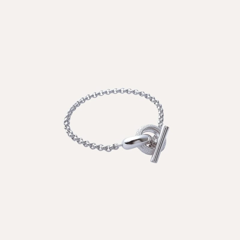 Bracelet argent fermoir t daphné