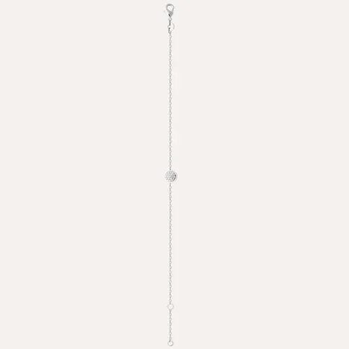 Bracelet argent pastille zircon paula