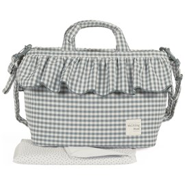 Sac à langer praliné vichy matcha
