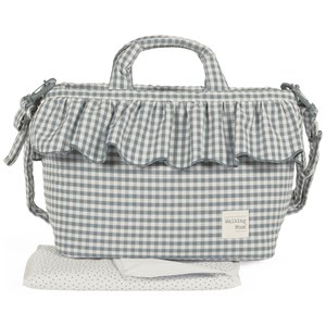 Sac à langer praliné vichy matcha