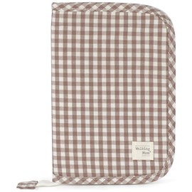 Protège carnet de santé praliné vichy moka