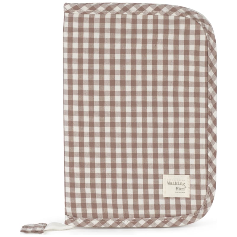 Protège carnet de santé praliné vichy moka