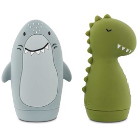 Jouets de bain aspergeur mr. Shark et mr. Dino