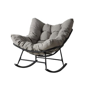 Quito fauteuil à bascule d'intérieur et d'extérieur gris