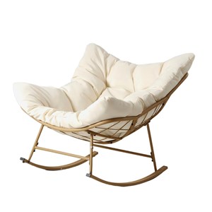 Quito fauteuil à bascule d'intérieur et d'extérieur beige