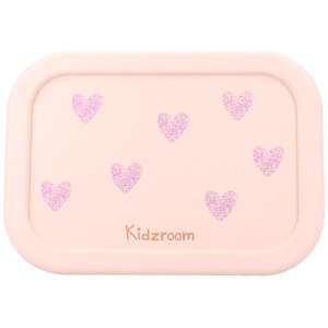 Lunch box en silicone cœurs rose