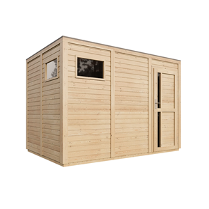 Abri de jardin en bois 6,18 m² sans sol imprégné