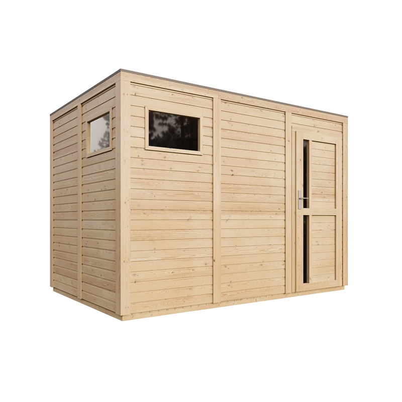 Timbela - Abri de jardin en bois 6,18 m² sans sol imprégné