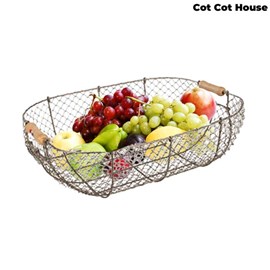 Panier resse 40l pour ranger fruits et bûches