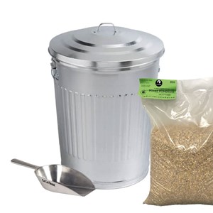 Réserve à grains en métal 75l