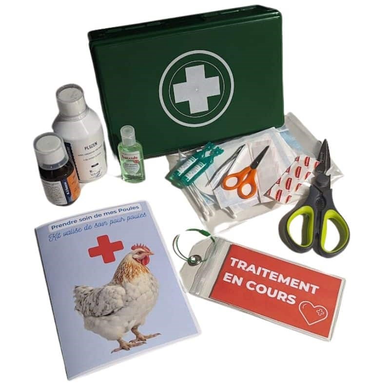 Cot Cot House - Kit valise de soin pour poule - les essentiels
