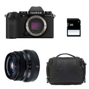 Fujifilm x-s20 noir + 35mm f2 wr + sac + carte sd 8 go