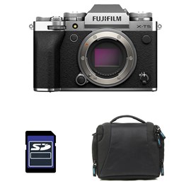 Fujifilm x-t5 nu silver + sac + carte sd 8 go