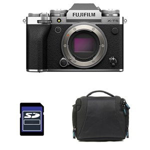 Fujifilm x-t5 nu silver + sac + carte sd 8 go
