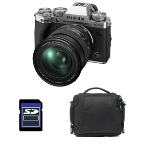 Fujifilm x-t5 silver + 16-80mm + sac + carte sd 8 go