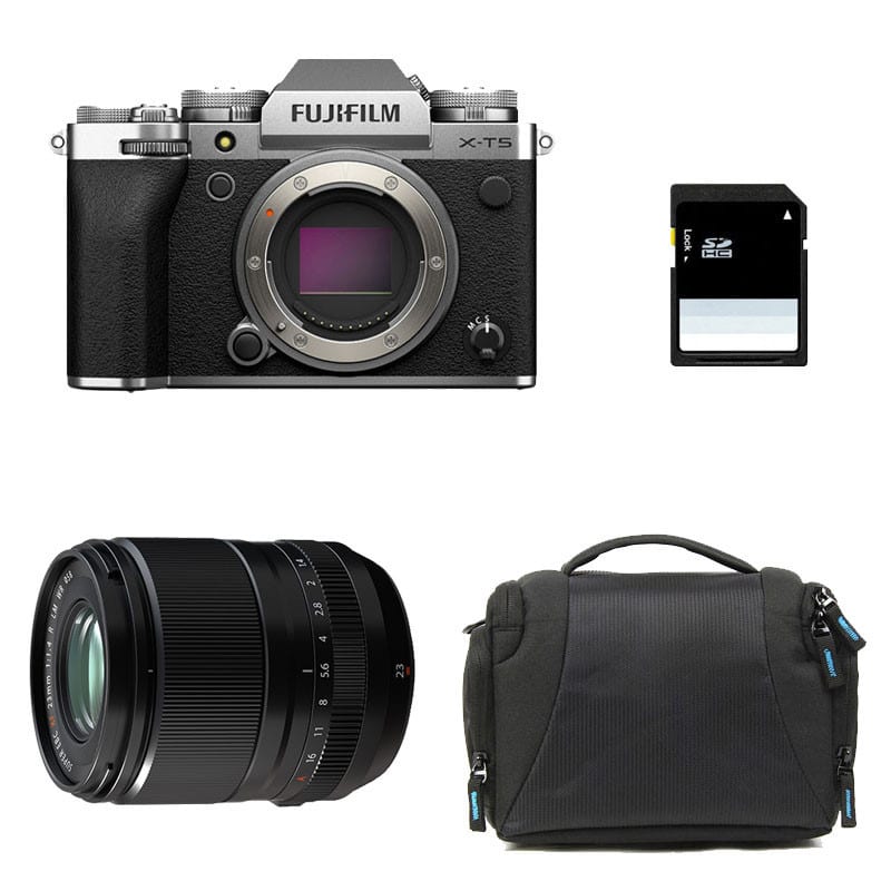 Fujifilm x-t5 silver + 23mm f1.4 wr + sac + carte sd 8 go (Fujifilm) - Couverture