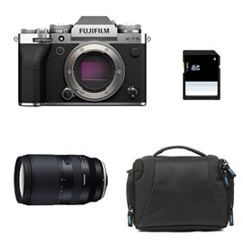 Fujifilm x-t5 silver + tamron 18-300mm + sac + carte sd 8 go
