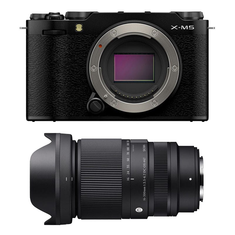 Fujifilm x-m5 noir + sigma 16-300mm f3.5-6.7 dc os contemporary (Fujifilm) - Couverture