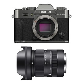 Fujifilm x-t30 iii anthracite + objectif sigma 18-50 f2.8 dc dn contemporary