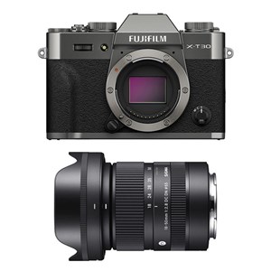 Fujifilm x-t30 iii anthracite + objectif sigma 18-50 f2.8 dc dn contemporary