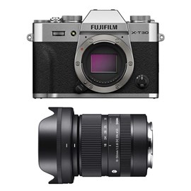 Fujifilm x-t30 iii argent + objectif sigma 18-50 f2.8 dc dn contemporary