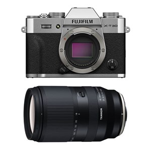Fujifilm x-t30 iii argent + objectif tamron 18-300 mm f3,5-6,3 di iii-a vc vxd