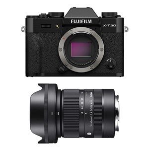 Fujifilm x-t30 iii noir + objectif sigma 18-50 f2.8 dc dn contemporary