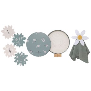 Coffret naissance à empreintes daisy blue