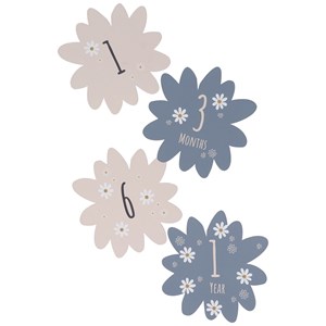 Coffret naissance à empreintes daisy blue