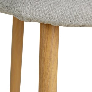 Chaise salle à manger lot de 6 - gris