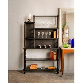 Gaëlle, l'étagère en bois noir n°860