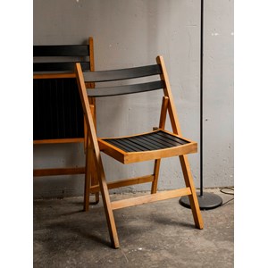 Paire de chaises pliantes en bois n°1188
