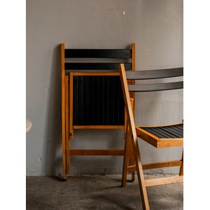 Paire de chaises pliantes en bois n°1188