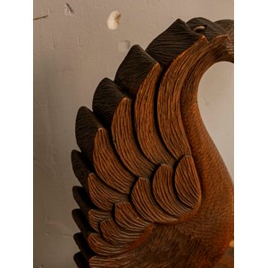 Suzanne, la lampe cygne en bois n°554