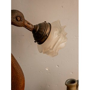 Suzanne, la lampe cygne en bois n°554