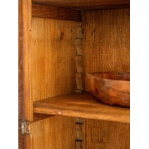 Étagère mural vitrée en bois n°856