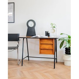Bureau scandinave en bois et métal n°680