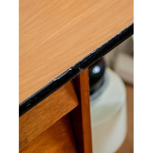 Bureau scandinave en bois et métal n°680