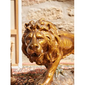 Alix, le lion en plâtre fiorucci n°983